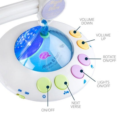 Mobile Bébé Coranique Lumineux « Lune Étoiles» Télécommand2